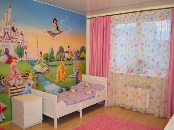 Фотообои в детскую комнату для девочек (120 фото)