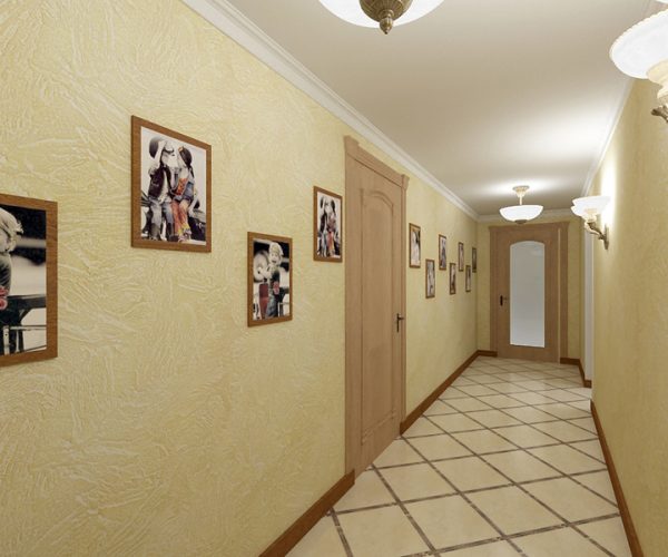 Декоративная штукатурка в коридоре — 120 фото интерьеров