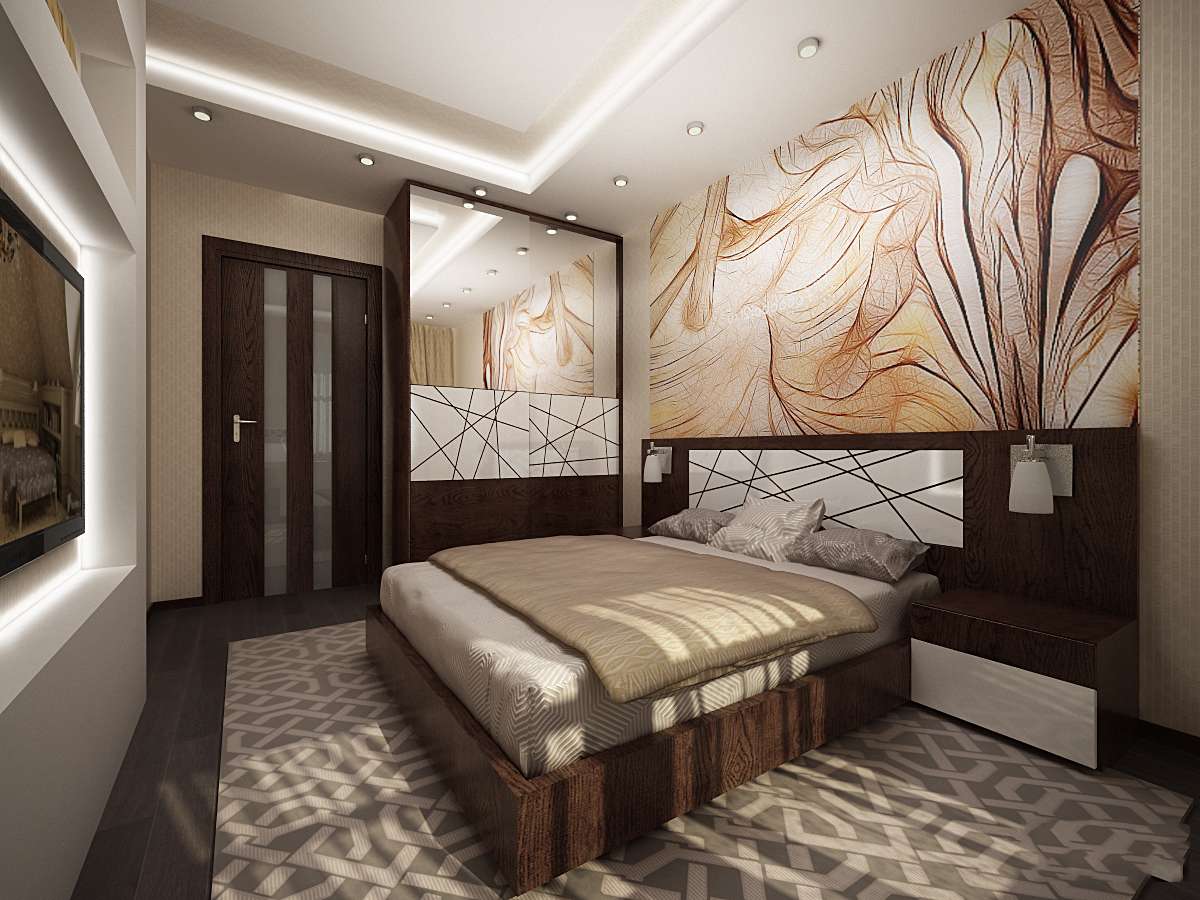Дизайнерские приемы визуального увеличения маленькой спальной комнаты