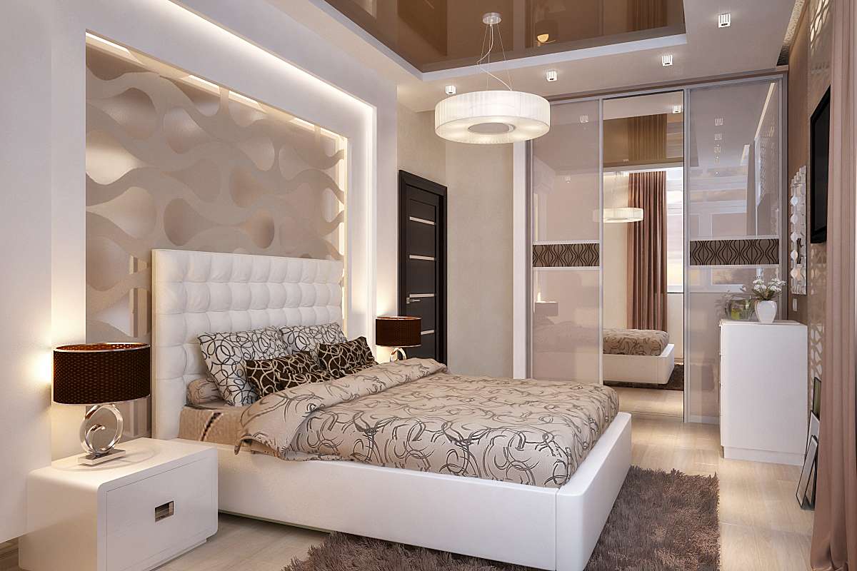 Дизайн спальни 16 кв. м. (50 фото): обустройство и зонирование комнаты