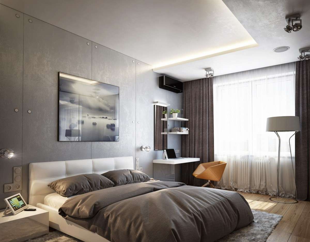 Реальный дизайн спальни 13 кв м — фото интерьеров