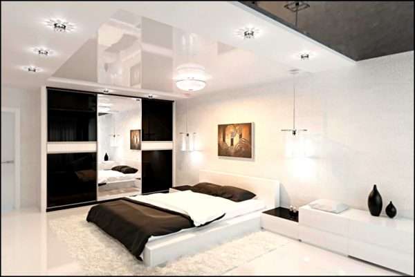 Белый цвет в дизайне спальни