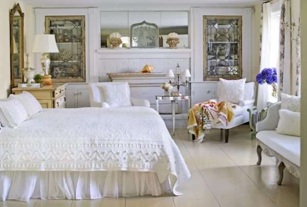 Белая спальня в стиле прованс