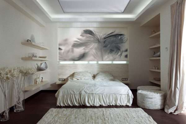 Эко стиль в дизайне интерьера спальни