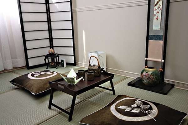 мебель в гостиной в японском стиле
