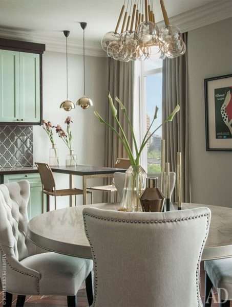 мебель в гостиной в стиле современной классики