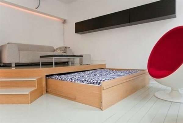 мебель для небольшой спальни-гостиной