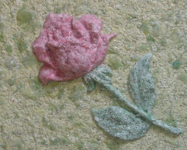 рисунок роза из жидких обоев