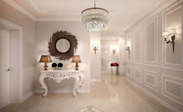 мебель в классическом стиле в коридоре