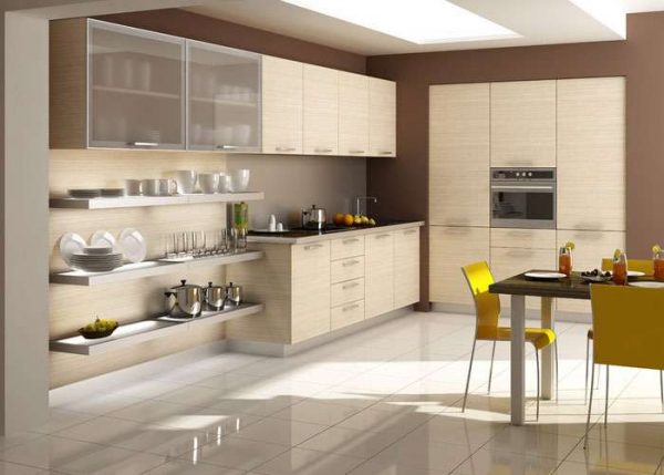 плитка в интерьере кухни в стиле модерн