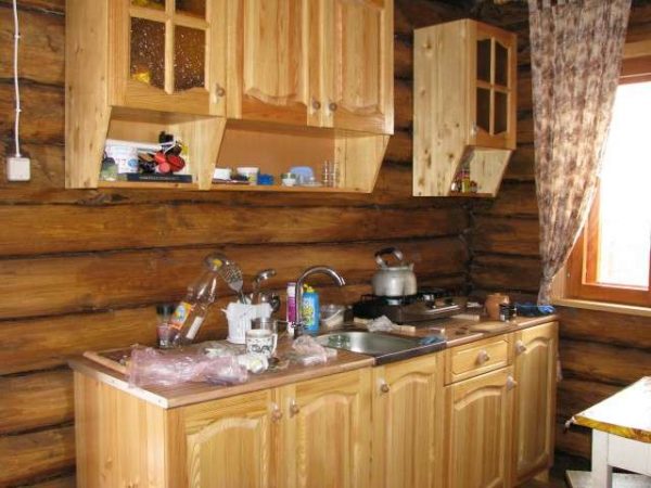 деревянная светлая кухня своими руками
