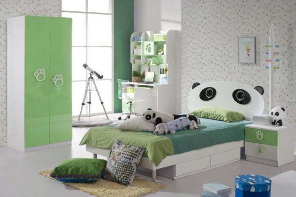 кровать панда для мальчика в детской