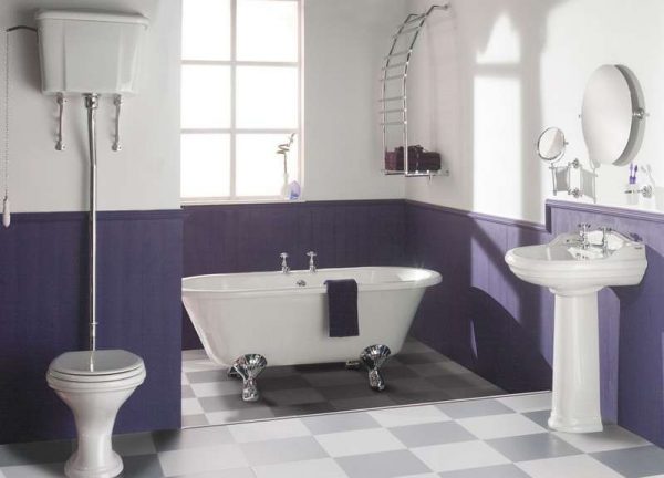 водоэмульсионная краска в интерьере ванной комнаты