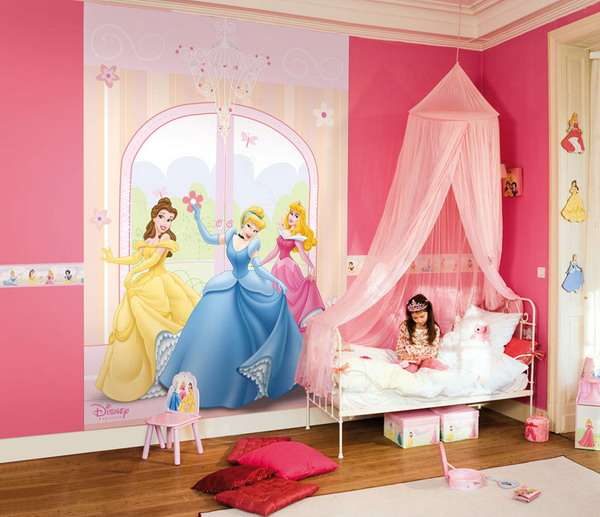фотообои принцессы в детской комнате