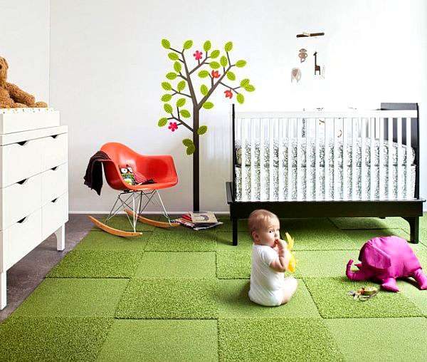 ковёр в комнату для новорождённого