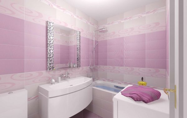 фиолетовые панели пвх в ванной комнате