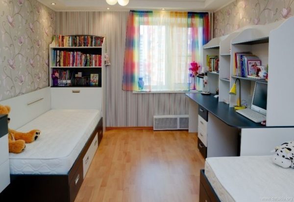 Детская комната 12 кв м: варианты дизайна для девочек и мальчиков, фото интерьеров